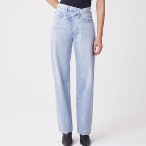 AGOLDE Criss Cross Upsized High-Rise Jeans in Suburbia Size 27